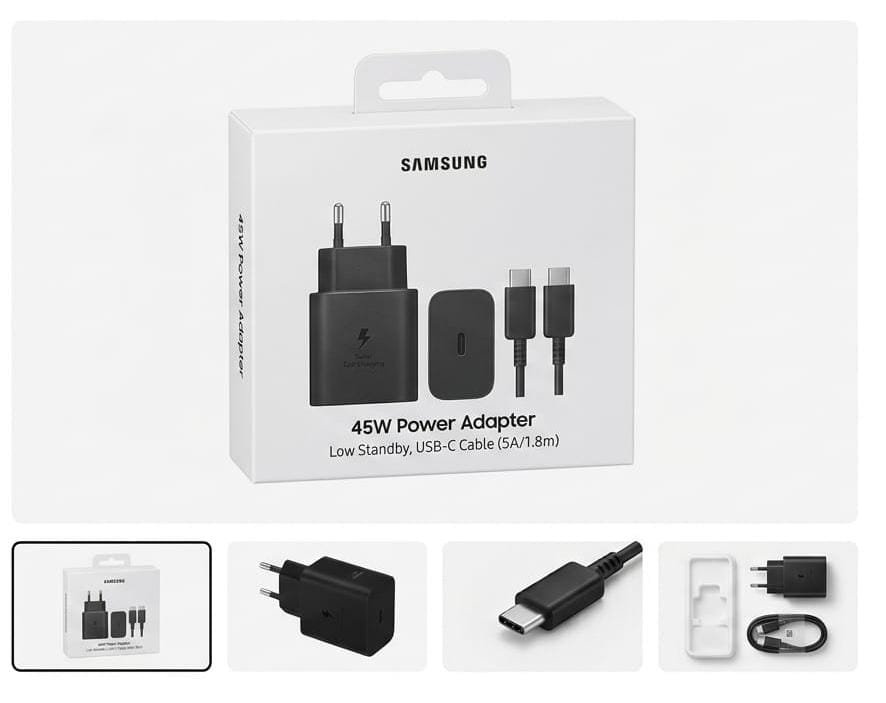 45W Power Adapter, Low Standby , USB C cable - Image 2